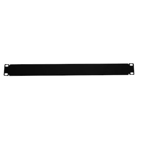 Blank Filler Panel, 1U, 1.75in H X 19in , Black